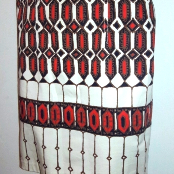 African Motif Print Sheath Dress, 8P - Picture 7 of 11